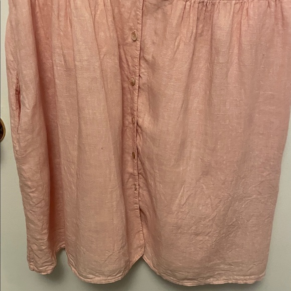 Priv Pink Linen Dress Size Large - Picture 3 of 9